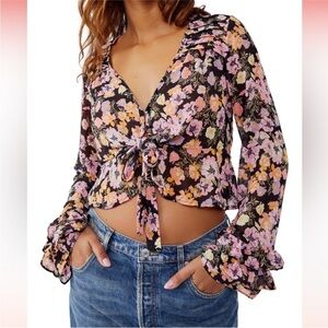 Free people Maybel Blouse size M new with tags